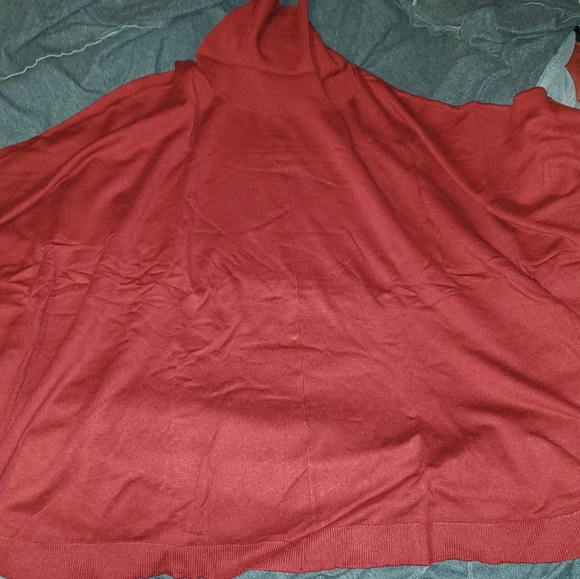 Ellos Turtleneck Poncho Sweater Fits Sizes 2x-4x - Picture 9 of 11